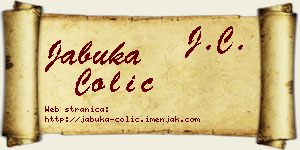 Jabuka Čolić vizit kartica